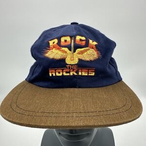 Vintage Skoal Rock the Rockies Hat Cap Snap Back Concert Denver Colorado 1995